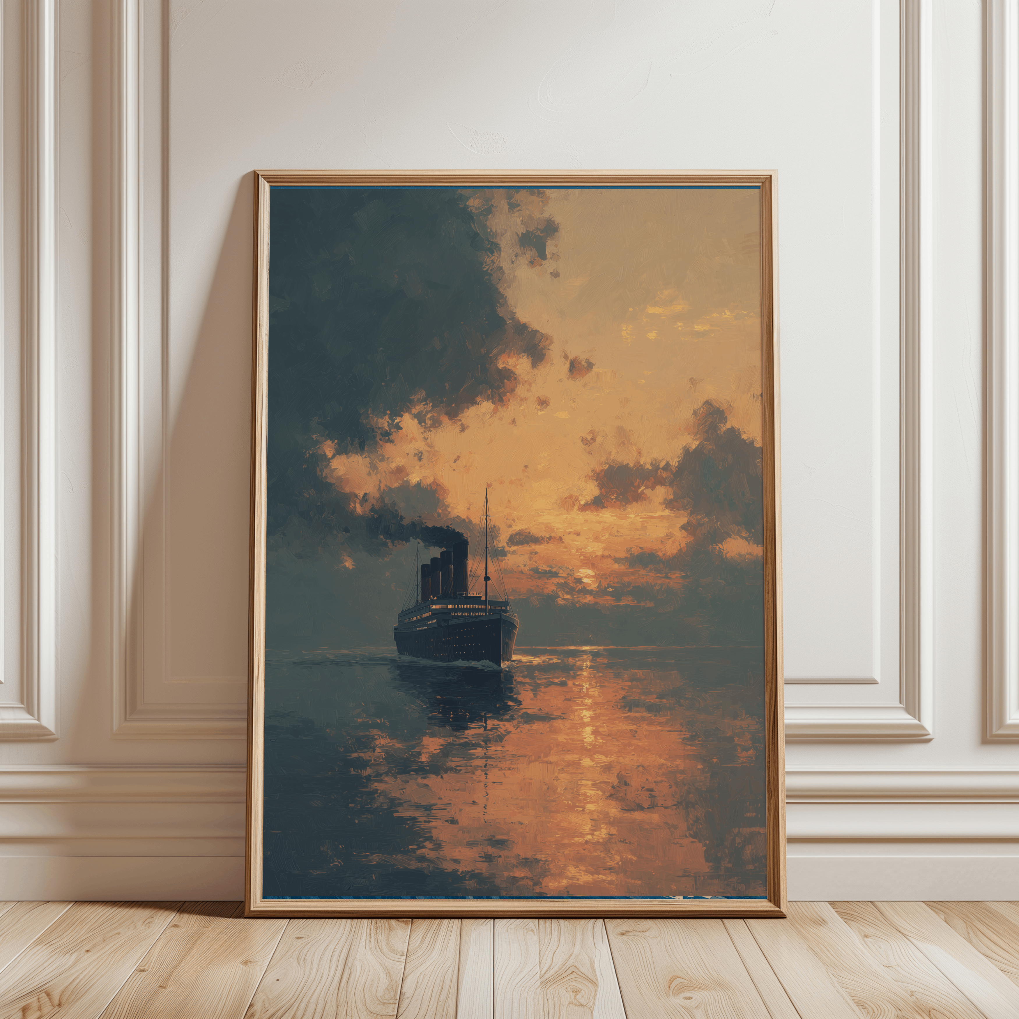 Titanic at Sunset